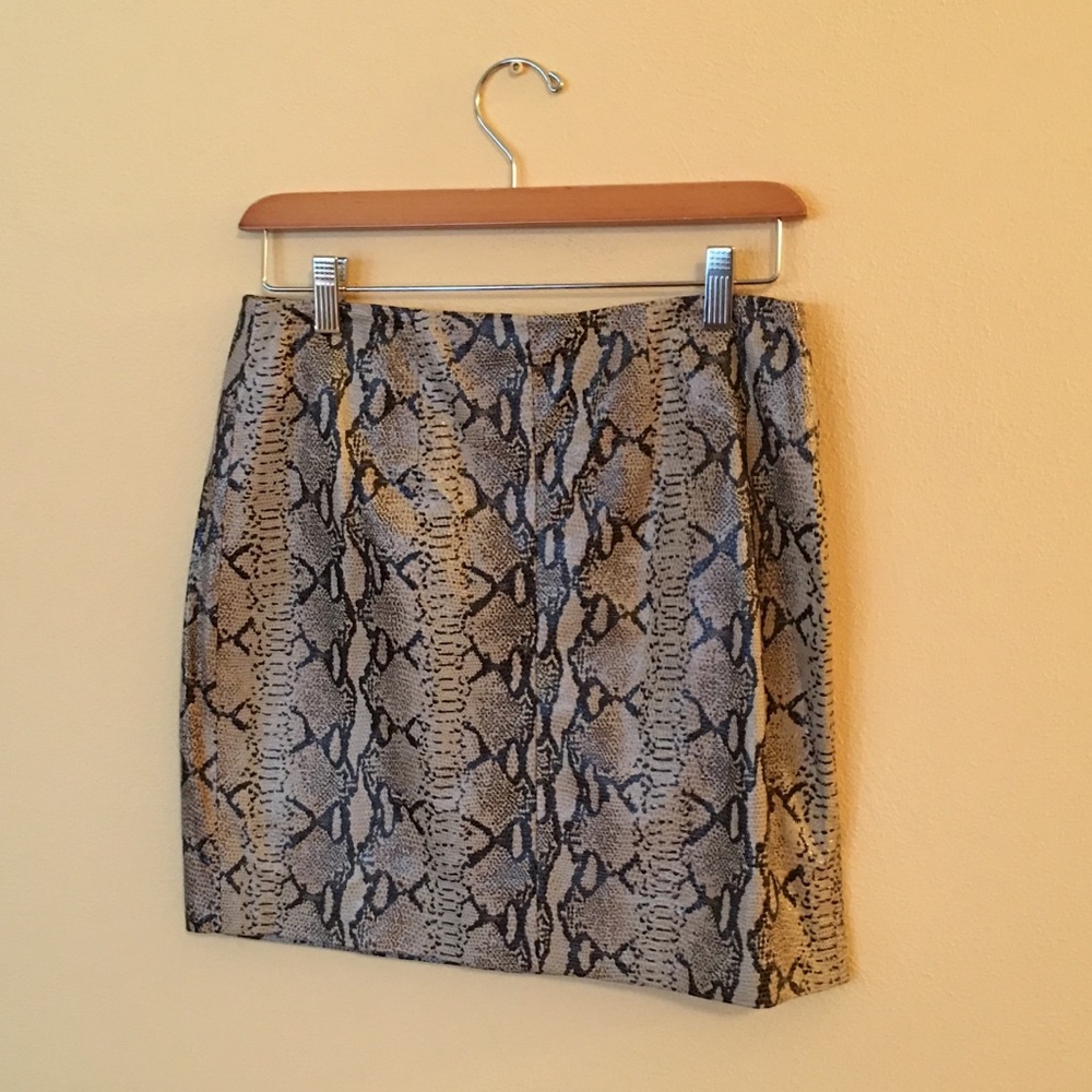 Saks Fifth Avenue Leather Skirt